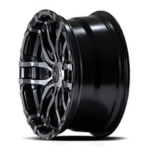 MID ナイトロパワー M26クロスファング 4本セット ホイール【16×6J 5-139 INSET-5 バレルブラック】NITRO POWER M26 CROSS FANG アルミ_画像5