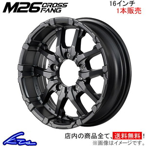 MID ナイトロパワー M26クロスファング 1本 ホイール ジムニー【16×5.5J 5-139 INSET20 バレルブラック】64系 NITRO POWER CROSS FANG