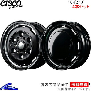 MID ガルシア シスコ ブラックムーン 4本セット ホイール パジェロ【16×7J 6-139 INSET25】80系/90系 Garcia CISCO BLACKMOON アルミ