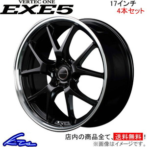 MID ヴァーテックワン エグゼ5 4本セット ホイール アコード【17×7J 5-114 INSET55】CL7/CL8/CL9 VERTEC ONE EXE5 アルミホイール 1台分