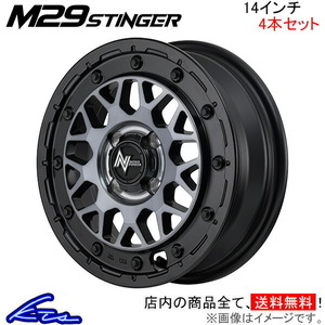 MID ナイトロパワー M29スティンガー 4本 ホイール ハスラー【14×4.5J 4-100 INSET45 セミグロス】MR52S/MR92S NITRO POWER M29 STINGER