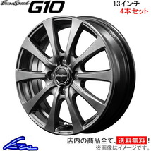 MID ユーロスピード G10 4本セット ホイール ラパン【13×4B 4-100 INSET43】HE21S EuroSpeed アルミホイール 4枚 1台分_画像1