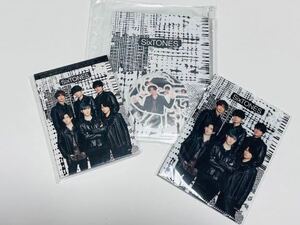 SixTONES 2021 ミニクリアファイル・フレークシール・メモ帳 新品未開封