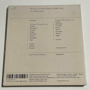 CD『メランコリーの芸術 ホセ・ミゲル・モレーノ ヴァイス：シャンコヌ ソナタ メヌエット』Jose Miguel Morenoの画像2