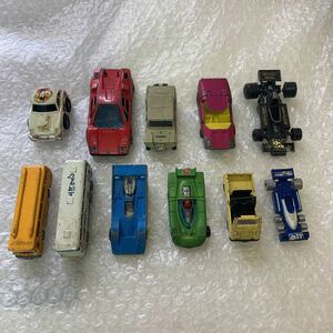 当時物 ヴィンテージミニカー　ジャンク品　香港製　マテル　トミカ　ミニカー　まとめ11点セット　懐かし　マッチボックス ヨネザワ