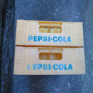 ペプシコーラ 瓶コンテナ ケース 2個セット ジャンク品