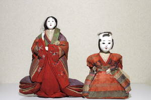 Art hand Auction [You] Meiji period Hina dolls, Hayashi | Empress, Imperial palace dolls, Japanese dolls, Kyoto dolls, Ichimatsu dolls, ornaments, Japanese-style rooms, alcoves, dolls' festivals, dolls' decorations, old cloth, rags, antiques, antiques, season, Annual event, children's day, May doll
