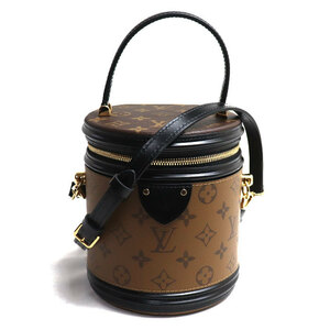 LOUIS VUITTON ルイ・ヴィトン カンヌ 2Wayショルダーバッグ モノグラムリバース ブラウン M43986 IC レディース 中古 美品