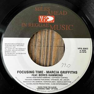 ★美盤！2004！CAN I CHANGE MY MIND riddim！NICE！【Marcia Griffiths featuring Beres Hammond - Focusing Time】7inch VP Records US