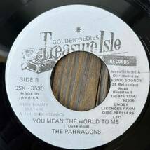 ★両面名曲！名リディム！【John And Joya - I'll Be Lonely / The Paragons - You Mean The World To Me】7inch Treasure Isle JA Reissue_画像2