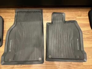  Porsche original 992 for all weather floor mat right steering wheel for 2 pieces set black Porsche 992 RHD 992044801 original floor mat beautiful goods 