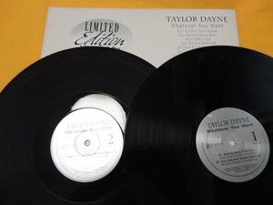 Taylor Dayne Whatever You Want オリジナル原盤 12X2 ソウルフルVOCAL HOUSE アップリフト　視聴