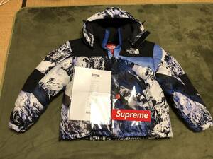 極美品 17 FW Supreme THE NORTH FACE Mountain 雪山 ジャケット ダウン バルトロ シュプリーム　ノースフェイス　パーカー boxlogo M 