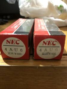 真空管　NEC 4AU6 2本です