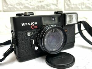 KONICA コニカ C35 EF KONICA HEXANON 38ｍｍ F2.8 46Φ 動作未確認 コンパクトフィルムカメラ 中古 fah 10K236