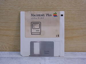 △F/513●Macintosh Plus☆Mac用システムディスク☆FDD(フロッピーディスク)☆動作不明☆ジャンク