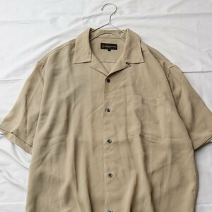 良品 ジャンニ バレンチノ オープンカラーシャツ 大きいサイズ 半袖 メンズファッション L GIANNI VALENTINO トップス A01276