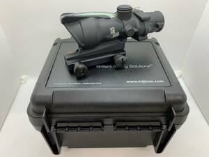 109 トリジコン Trijicon ACOG TA31H-G-100224 4x32 Dual Illum Horseshoe Dot M4 BDC W/TA51 実物 官給 米軍 EOTech Aimpoint Wilcox PVS