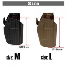 LAYLAX マルチフィットコンパクトホルスター MULTI FIT COMPACT HOLSTER BK 左用 Lサイズ タクティカル 箱潰れあり_画像3