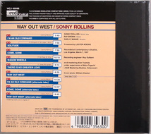 (未開封 XRCD) Sonny Rollins 『+3 Way Out West』 国内盤 VICJ-60088 ソニー・ロリンズ ウェイ・アウト・ウェスト_画像2