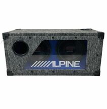 ALPINE アルパイン BOX ボックス ウーハー ウーファー カーオーディオ スピーカー BASS 2個搭載_画像1