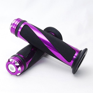 [ anonymity delivery ].. design Steering wheel grip purple aluminium bike custom Tornado motor-bike motorcycle big scooter all-purpose purple 