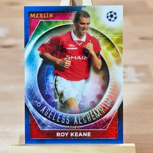 75枚限定 ロイ・キーン 2022-23 Topps Merlin Chrome UEFA ROY KEANE Ageless Alchemy Blue 30/75マンチェスター・ユナイテッドFC 