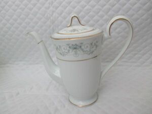 L2520【Noritake/ノリタケ】NOBLE 2600/ノーブル/ティポット/白・ホワイト系/花柄/USED