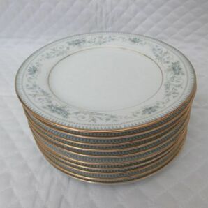 L2527【Noritake/ノリタケ】NOBLE 2600/ノーブル/小皿/プレート/１０枚セット/白・ホワイト系/花柄/USEDの画像1