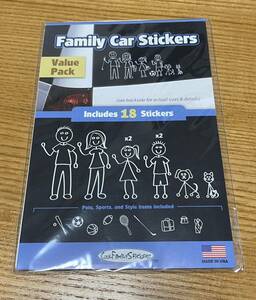 Family Car Sticker キッズインカー ベビーステッカー アメリカ購入 US製 未使用品 家族 ペット 