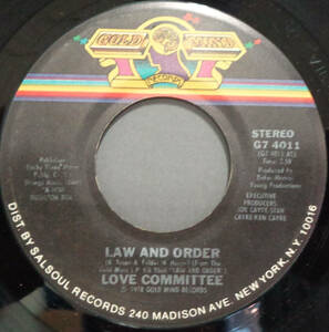 【SOUL 45】LOVE COMMITTEE - LAW AND ORDER / WHERE WILL IT END (s231001039)