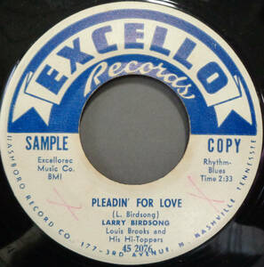 【SOUL 45】LARRY BIRDSONG - PLEADIN FOR LOVE / YOU'LL NEVER NEVER KNOW (s231022044)