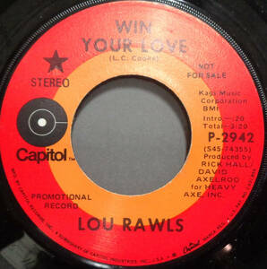 【SOUL 45】LOU RAWLS - WIN YOUR LOVE / COPPIN A PLEA (s231014009)