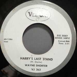 【JAZZ 45】WAYNE SHORTER - BLACK DIAMOND / HARRY'S LAST STAND (s231016030)