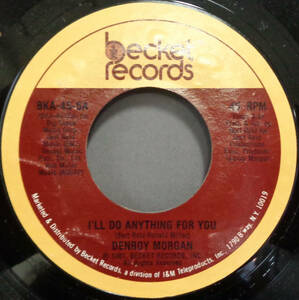 【SOUL 45】DENROY MORGAN - I'LL DO ANYTHING FOR YOU / (INSTR.) (s231021004)