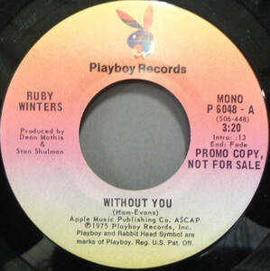 【SOUL 45】RUBY WINTERS - WITHOUT YOU / (STEREO) (s231024035)