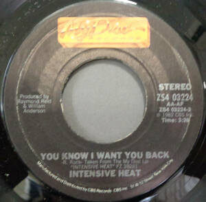 【SOUL 45】INTENSIVE HEAT - YOU KNOW I WANT YOU BACK / I KNOW NOW (s231006027)