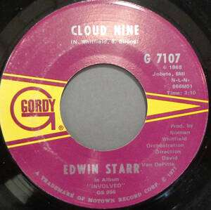 【SOUL 45】EDWIN STARR - CLOUD NINE / FUNKY MUSIC SHO NUFF TURNS ME (s231002007)