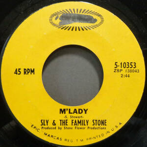 【SOUL 45】SLY & THE FAMILY STONE - M'LADY / LIFE (s231029018)