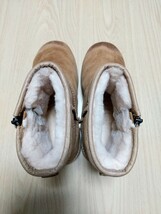 ★美品★ UGG アグ クラシック ミニ ジップ ウォータープルーフ ムートン ブーツ チェスナット メンズ 26cm 防水加工 定価70400円_画像7