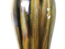 ビンテージ 陶器フラワーベース 花瓶 花器 インテリア 置物 一輪挿し 植物 生花 壺 古い ヴィンテージ アンティーク 土器 レア 希少_画像8