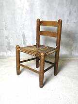 アンティーク ウッドキッズチェア インテリア 椅子 子供 イス 古い 店舗什器 ディスプレイ 可愛い 木 ヴィンテージ 希少 レア 小さい_画像1