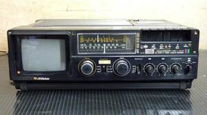 （Nz101488）激レア！動作品！昭和レトロ　　 Victor / ビクター カラーテレビ CX-50型 テレビ付きラジカセ AM/FM/カセット OK！