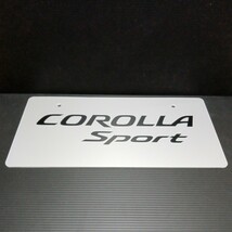 ● トヨタ「COROLLA Sport ナンバープレート 1枚」プレート TOYOTA プリント 装飾 ナンバー マスコット　展示 化粧　カローラスポーツ_画像4