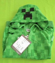 マインクラフト　マイクラ　MINECRAFT　パーカー　130　130cm　クリーパー　ハロウィン　フード付き　タグ付き_画像1