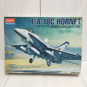 [ free shipping ] not yet constructed * ACADEMY F/A-18C HORNET 1/72 scale 12411 red temi- Hornet fighter (aircraft) navy plastic model model hobby original box 