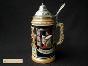 西ドイツ製 ビアマグ West Germany ビールジョッキ 磁器 陶器 コップ USED