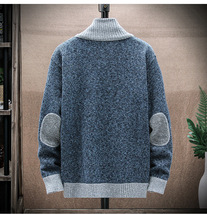 新入荷 秋 物 上質 メンズ セーター ニット ボアジャケット アウター ファッション トップス 長袖 グレー 4色XLサイズ以上_画像8