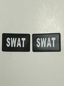 SWAT スワット　ミリタリー　ワッペン　パッチ　ベルクロ　2枚セット