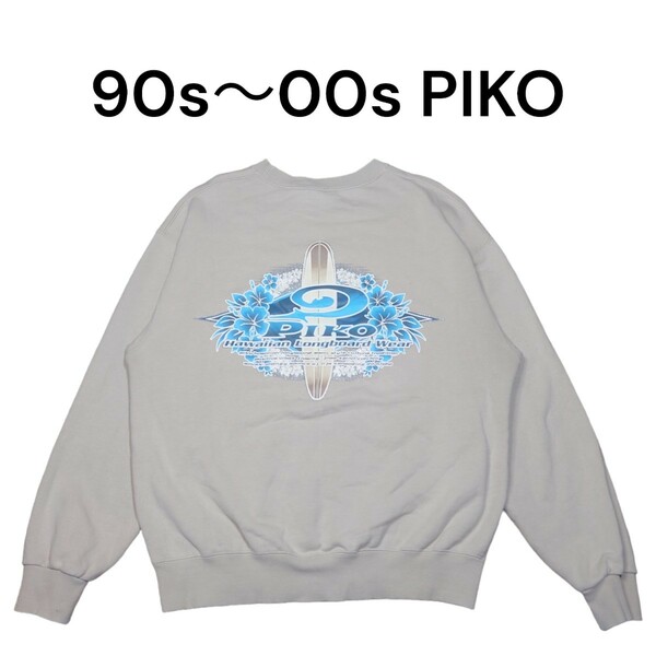 90s 00s PIKO　ビッグプリント　スウェットトレーナー　古着　ピコ